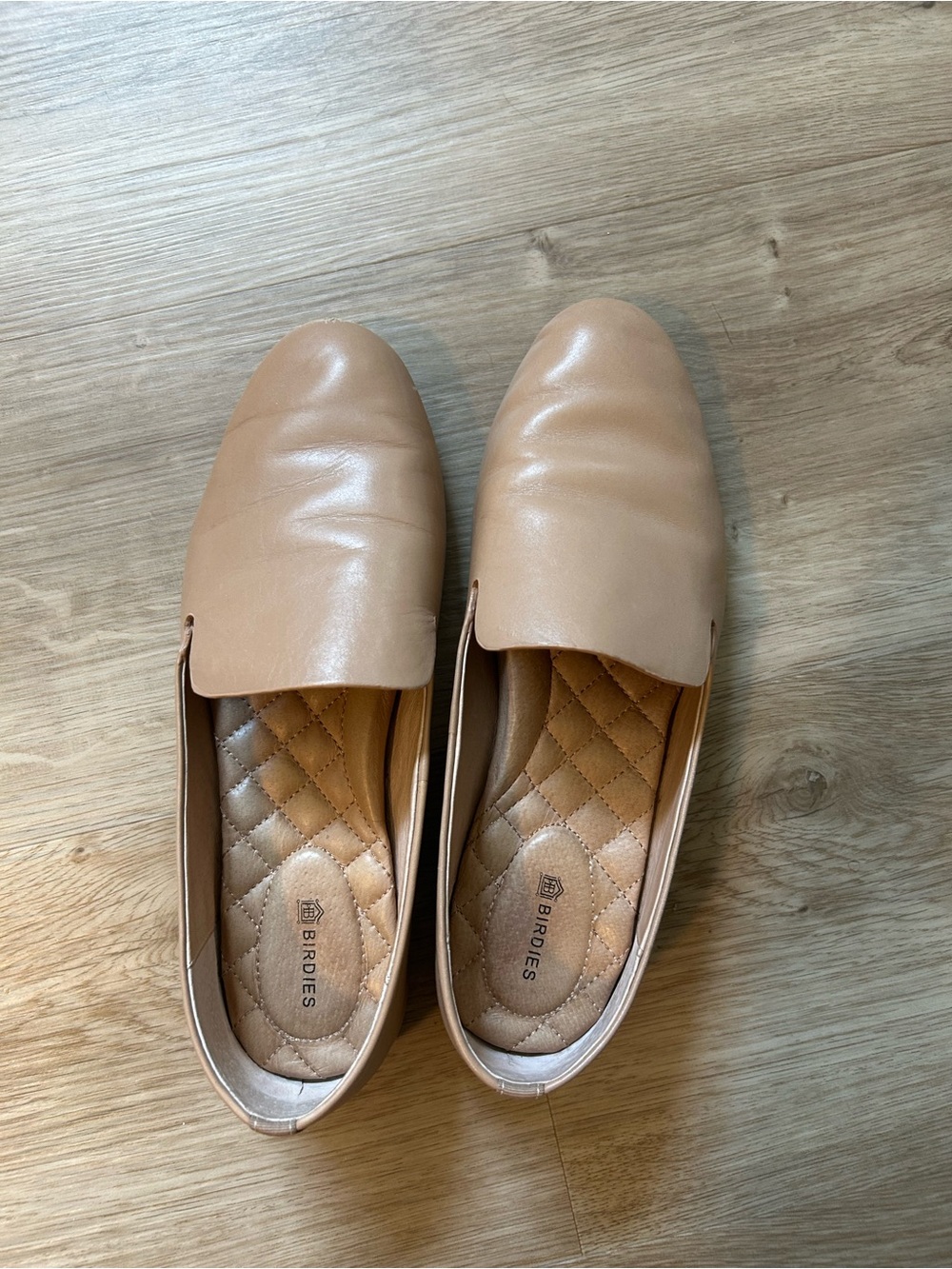 Birdies tan loafers